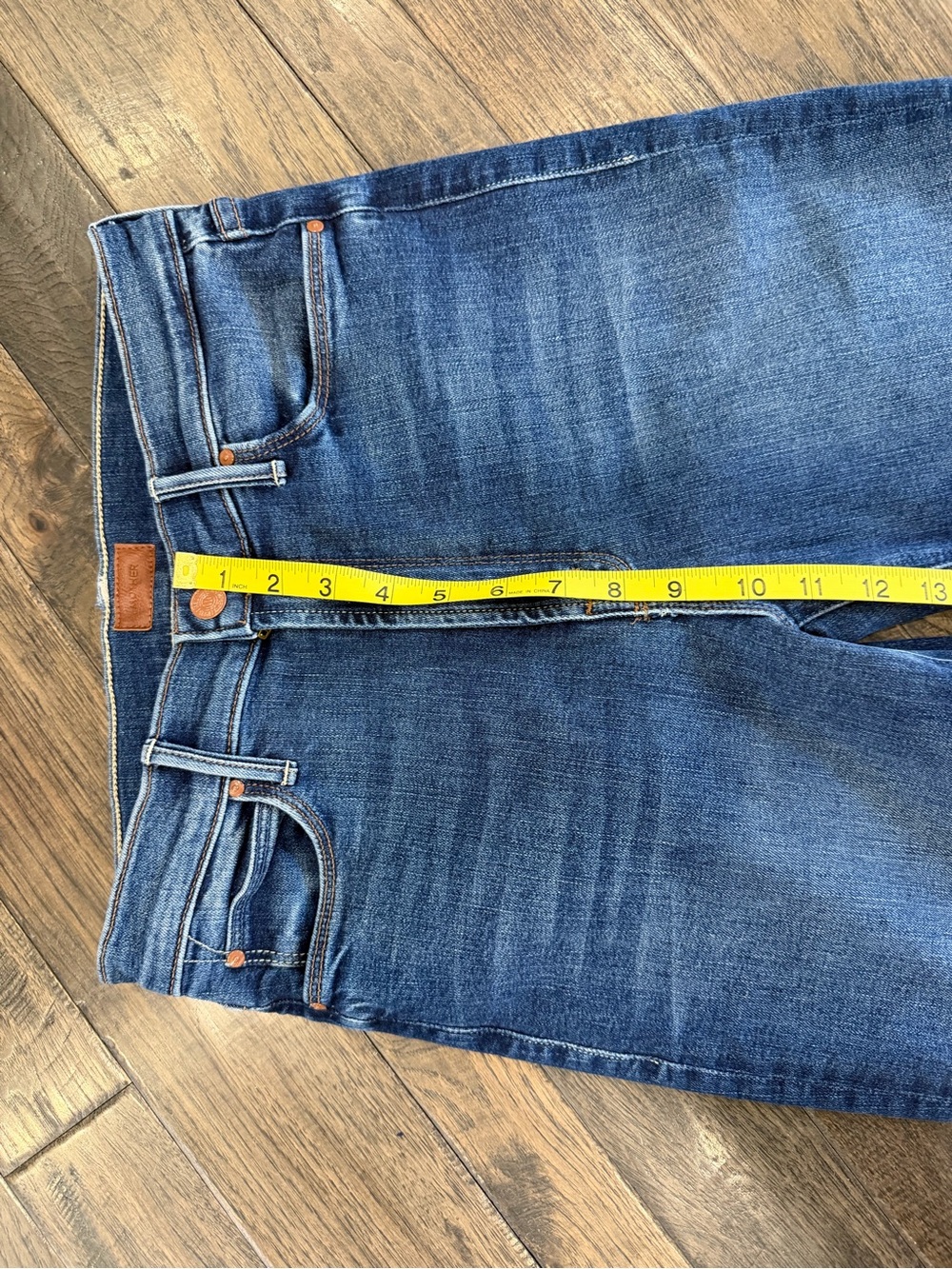 MOTHER High Waisted Runaway Jeans 29 Start Your Engines Flare WORN 1x Like new! - Picture 4 of 9